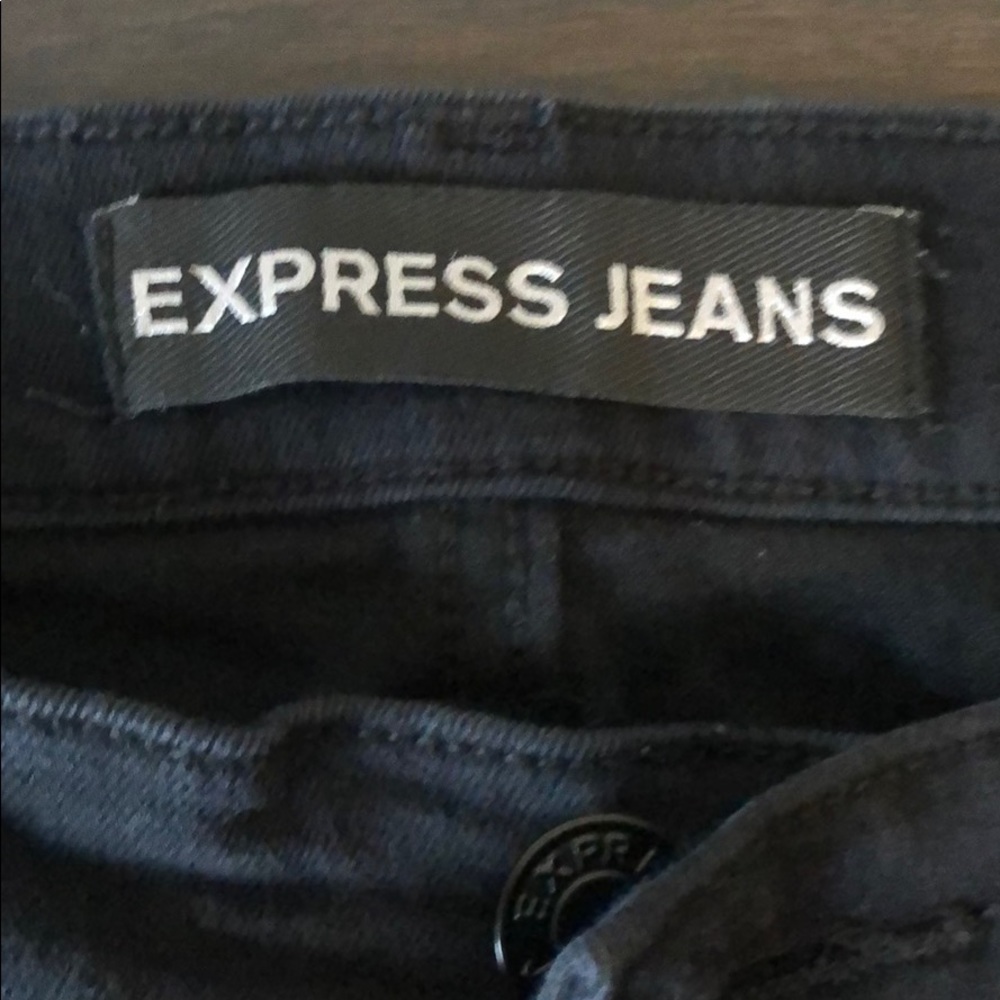 💕EXPRESS RIPPED BLACK JEANS💕 - Picture 2 of 2